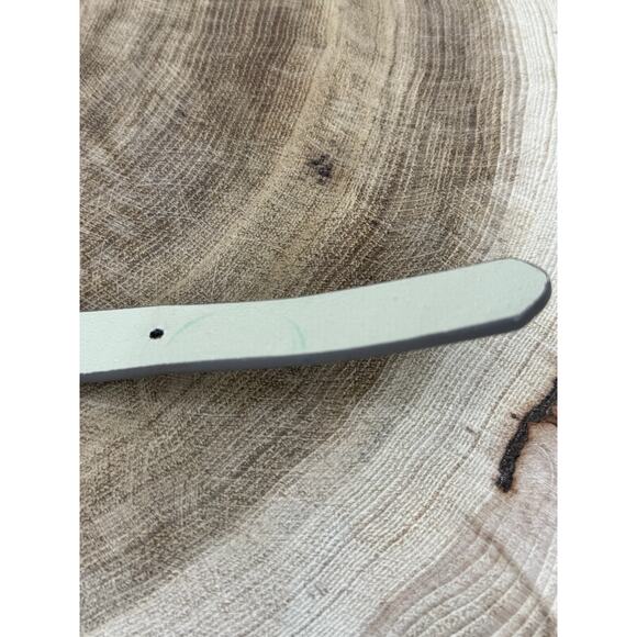 Gray Belt with Silver-Tone Buckle - Size Medium - Picture 10 of 12